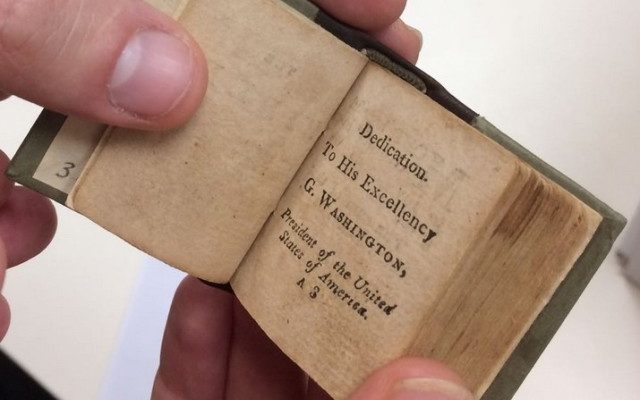 Israel Library puts George Washington Thumb Bible online
