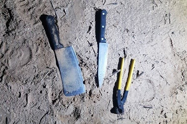 Palestinians carrying knives, grenade arrested after crossing Gaza border
