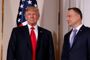 President Donald Trump and Polish President Andrzej Duda