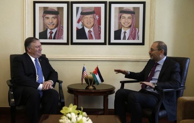 Pompeo in Jordan: US ‘fully supportive’ of Israel’s right to defend itself