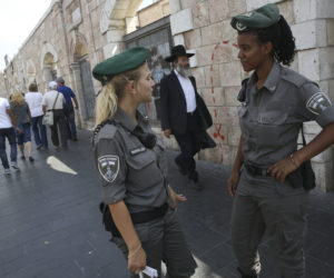 Israeli police in Jerusalem. (Nati Shohat/FLASH90)