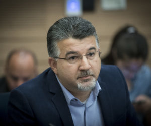 Joint Arab List parliament member Youssef Jabareen. (Yonatan Sindel/Flash90)