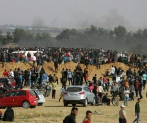 Rioters on the Gaza Border with Israel