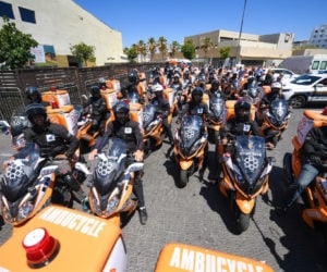 United Hatzalah ambucycles. (courtesy)