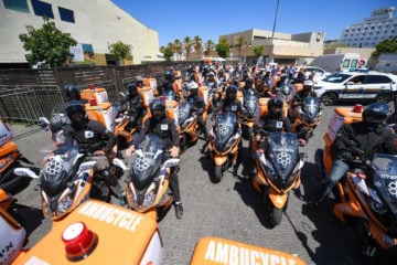United Hatzalah ambucycles. (courtesy)