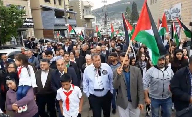 Israeli Arabs march in solidarity with Hamas ‘March of Return’