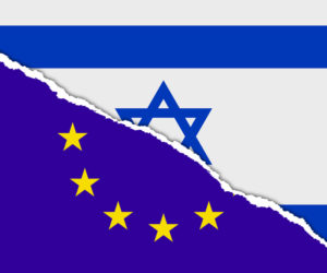 Israel EU flags