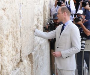 Prince William at the Western Wall