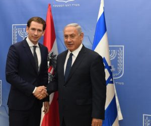 Austrian Chancellor Sebastian Kurz and Prime Minister Benjamin Netanyahu