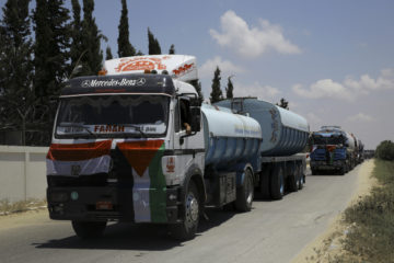 Egypt sends fuel to Gaza via Rafah crossing