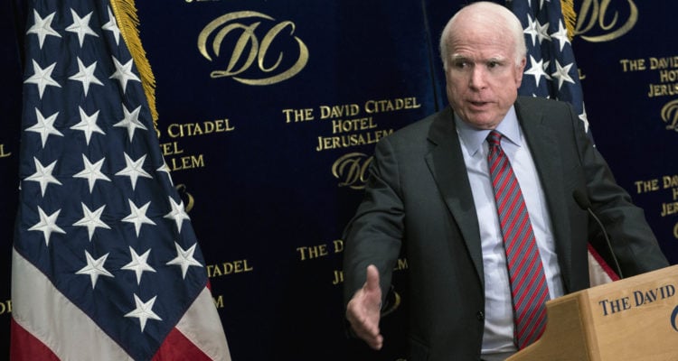 Israel mourns John McCain, ‘great supporter of Israel’