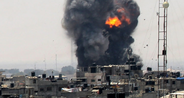 IDF targets Hamas post after Gazans breach border, hurl explosive device