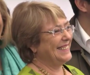 Michelle Bachelet. (screenshot)