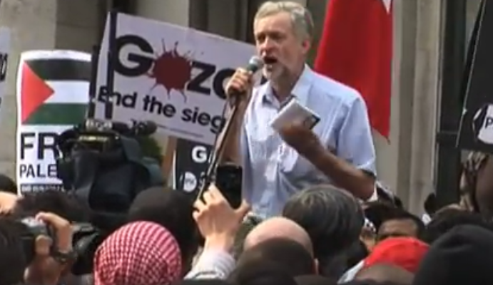 Corbyn bashes Israel ahead of London march, silent on Palestinian rocket attacks