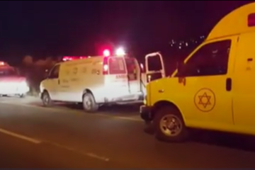 The scene of a deadly accident in Samaria. (screenshot)