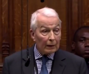 Frank Field of the UK Labour Party. (screenshot)