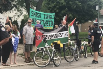 Protest against B'nai Brith and Israel in Toronto