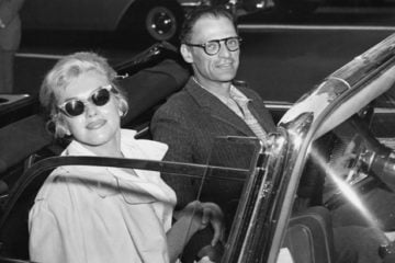Playwright Arthur Miller and actress wife Marilyn Monroe