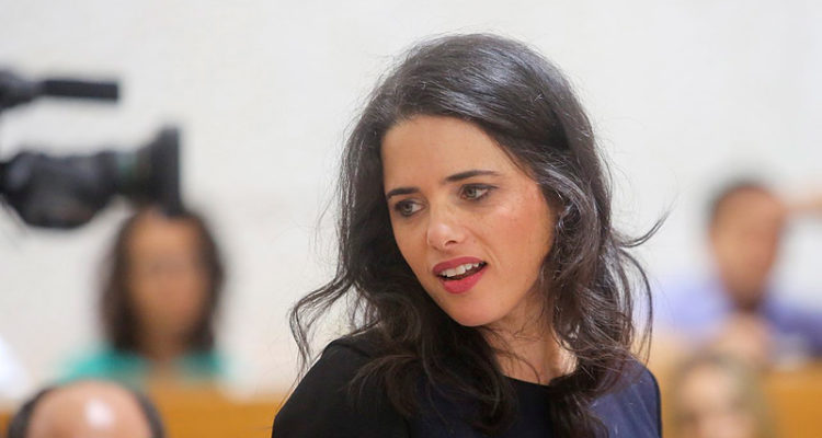 Justice Minister Shaked: The right can unite against a left bloc