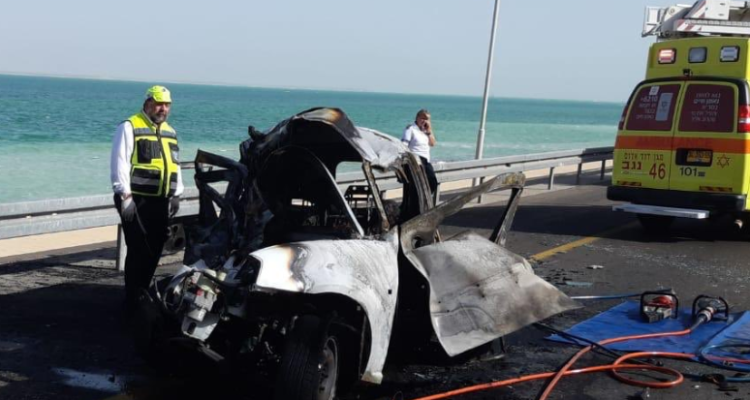 TRAGEDY: Family of 8 perishes in fiery head-on wreck near Dead Sea