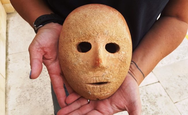 Ancient, rare stone mask uncovered in Israel