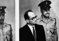 Adolf Eichmann on trial in Jerusalem. (AP Photo/File)