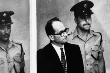 Adolf Eichmann on trial in Jerusalem. (AP Photo/File)