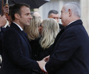 Netanyahu Macron Paris