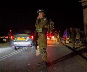 Israeli IDF soldier night