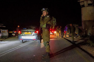 Israeli IDF soldier night