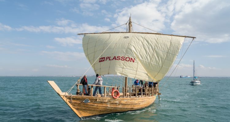 Israeli-built Phoenician ship replica sets sail for Cyprus