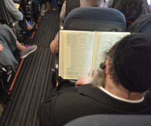 Orthodox Jew on plane