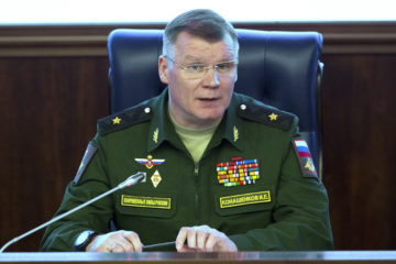 Igor Konashenkov. (AP Photo/Alexander Zemlianichenko, File)