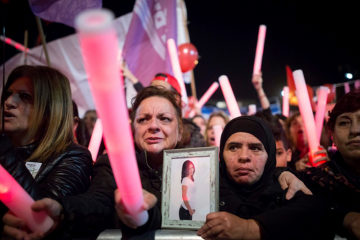 Protest violence against women Tel Aviv