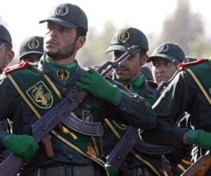 Iranian Revolutionary Guard members. (AP/Vahid Salemi/FILE)