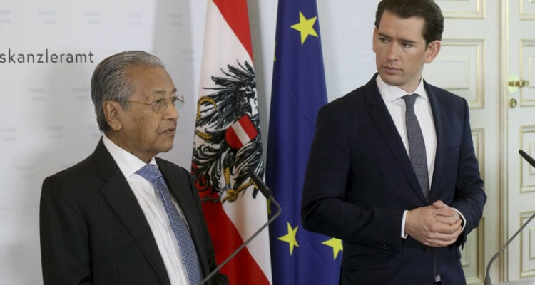 Austrian chancellor protests to Malaysian premier over anti-Semitism