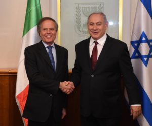 PM Netanyahu meets with Italian FM Enzo Moavero Milanesi