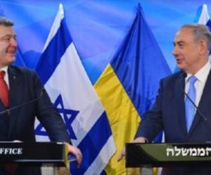 Prime Minister Netanyahu and Ukraine President Poroshenko. (GPO/Kobi Gideon)