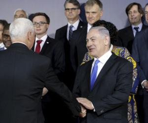 Pence Netanyahu Warsaw