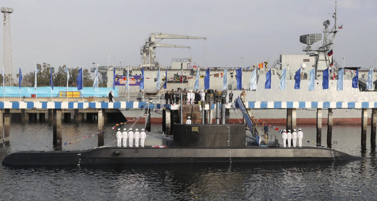 Iran unveils first semi-heavy missile-equipped submarine