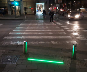 The new pedestrian street lights.