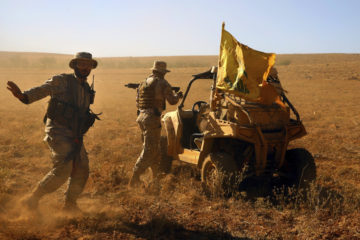 Fighters from the Hezbollah terror group. (AP Photo/Bilal Hussein, File)