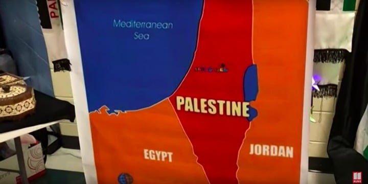 Jewish parents furious over map of ‘Palestine’ replacing Israel featured at middle school multicultural night