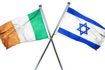 Ireland Israel flags