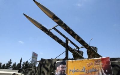 Hezbollah missiles in Lebanon. (AP Photo/Mohammed Zaatari)