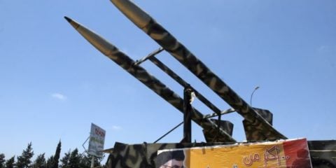 Hezbollah missiles in Lebanon. (AP Photo/Mohammed Zaatari)