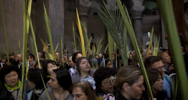 Thousands of Christian pilgrims mark Palm Sunday in Jerusalem