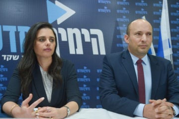 Naftali Bennett (R) and Ayelet Shaked (L) (Flash90)