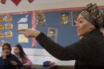 orthodox jewish woman teaches at Arab-Israeli school