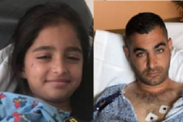 Synagogue shooting victims Noya Dahan (L) and her uncle Almog Peretz (R). (Twitter)